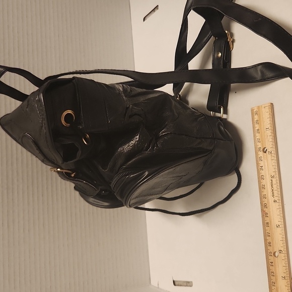 Backpack mini purse guine leather body simulated trim main image 7
